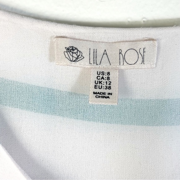 LILA ROSE Women's Maxi Dress Striped Size 8 Sleeveless Multicolor - Picture 7 of 7